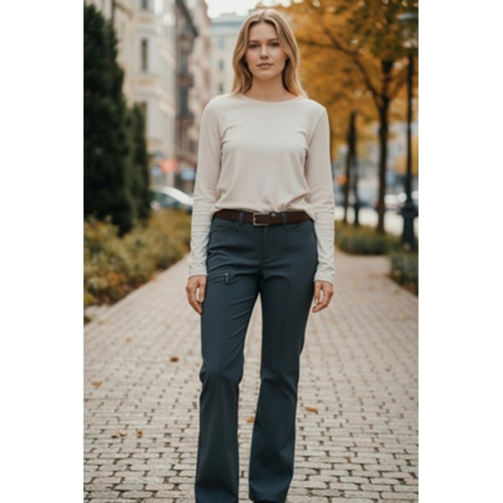 Duluth Trading Co Pants Womens 4 Black Cargo Stretch Convertible Hiking Gorpcore